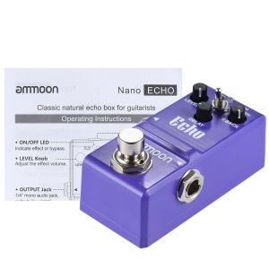 [ammoon] ในสต็อก Nano Series DELAY กีตาร์ผลเหยียบทรูบายพาสอลูมิเนียมอัลลอยด์ร่างกาย