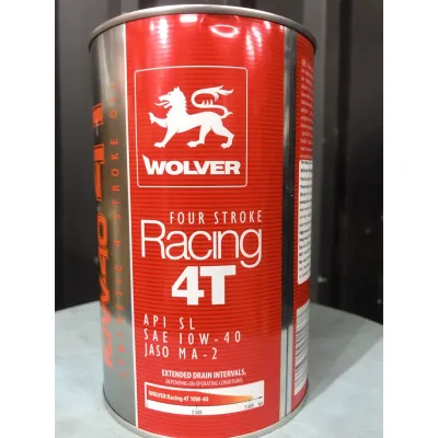 Nhớt WOLVER RACING 4T 10W40 Nhập Khẩu Sản Xuất Đức API SL JASO MA2 0.8L/1L/1L1/1L2/1L3/1L4