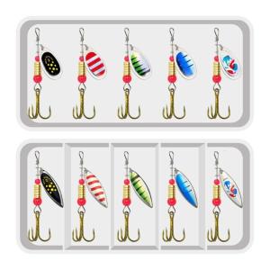 Double Actions Fishing Lures Multiolor Flashing Precisions Casting Improved Hookup Rate For Predators Fish