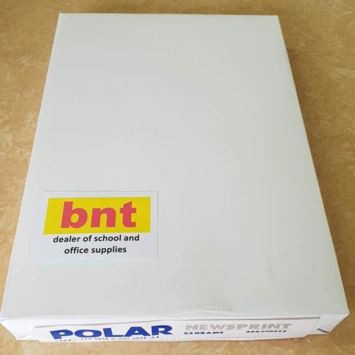 Newsprint Paper Polar Long 480sheets/ream (MAX 5REAms ONLY PER ORDER) Lazada PH