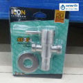 วาล์วใต้อ่างอเนกประสงค์ สามทาง 1/2" สแตนเลส เกรด 304 ICON SN-02 / สีดำ SN02-BLACK DUSS | วาล์วเปิด-ปิดน้ำสองทาง วาล์ว 2. 
