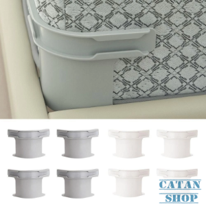 Bộ 4 Giá Đỡ Ga Trải Giường Cố Định 4 Góc – Ngủ Ngon Không Lo Xô Lệch - Giữ Ga Căng Phẳng Gọn Gàng Mỗi Ngày GD900-4KhayBocGa-GG