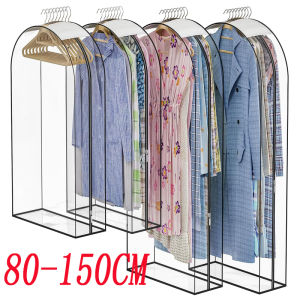 Clothing Dust Cover Transparent Dress Clothes Garment Dust Cover Hanging Organizer Waterproof Dustproof Clothes Wardrobe Storage2026