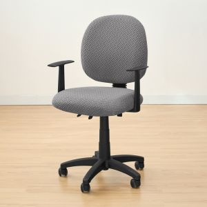 2PCS/Set Office Swivel Chair Cover Solid Color Elastic Waterproof Office Computer Chair Cover