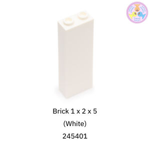 ชิ้นส่วน เลโก้ LEGO Part No. 2454 Brick 1 x 2 x 5 1 ชิ้น (245401 6252586 etc.)