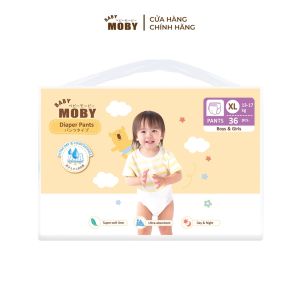 Tã Dán Baby Moby Chống Tràn Thấm Hút Siêu Tốc NB42/S40