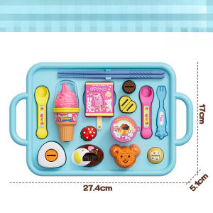 Little BearShape Pudding Feeding Set Pretend Play Simulation Model Lunch Box Pudding Role Play Kawaii Play House