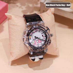 ✨Cartoon Ultraman Sanrio Kuromi Cinnamon Dog Strap Watch Childrens Watch Student Watch Boys Girls