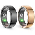 R02 Smart Ring Fitness Tracker Ring 5.0 Bluetooth-Compatible Sleep Monitor IP68 & 5ATM Waterproof Wearable for Android for IOS. 