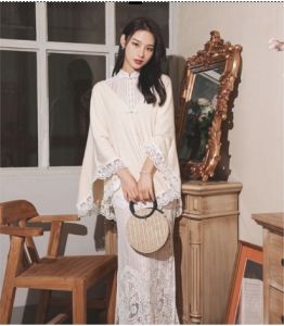 Ruige 2025 [699 people will ship within 6 hours] New Chinese national style charm purple butterfly cheongsam dress womens summer elegant temperament waist and thin medium and long dress