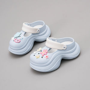 [Free Shipping] CH1610 - New Summer WomenS Shoes With Three-Color Buttons Versatile Thick-Soled Soft-Soled Height-Increasing Sandals