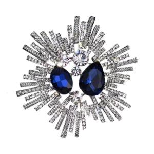 Artistic Rhinestones Brooch For Women Baroque Vintage Lightweight Alloy Accessory For Bags Hats
