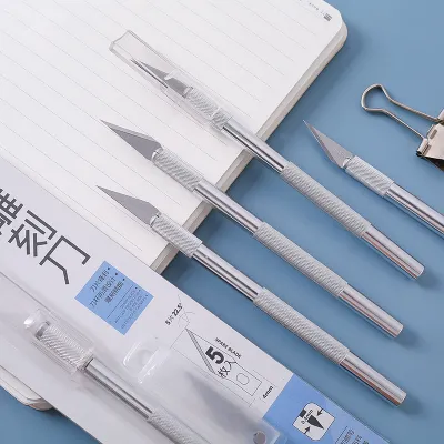 [HCM] Dao điêu khắc dao trổ cán bạc kèm 5 lưỡi dự phòng Dao khắc hình trang trí đa năng chuyên dụng Cozy520