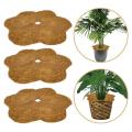 Coco xơ trọ Vòng MULCH MAT RING COIR CEIR RING Đĩa trồng hình hoa COCO NOIR Planter Mulch Mat Protector Plant Vòng đĩa cho ngoài trời trong nhà typical. 