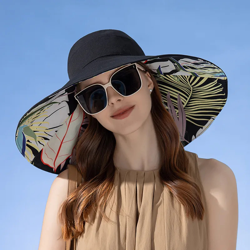 18CM Big Hat for Women Summer Hat for Women Sun Protection Hat UV