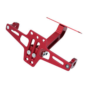 Motorcycle License Plate Bracket Universal Holder LED Lights Adjustable Rear Fender Yamaha Honda