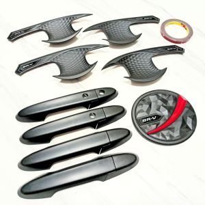 Paket Outer Handle Tank Cover Tutup Bensin Mobil BRV 2022 Lis Merah