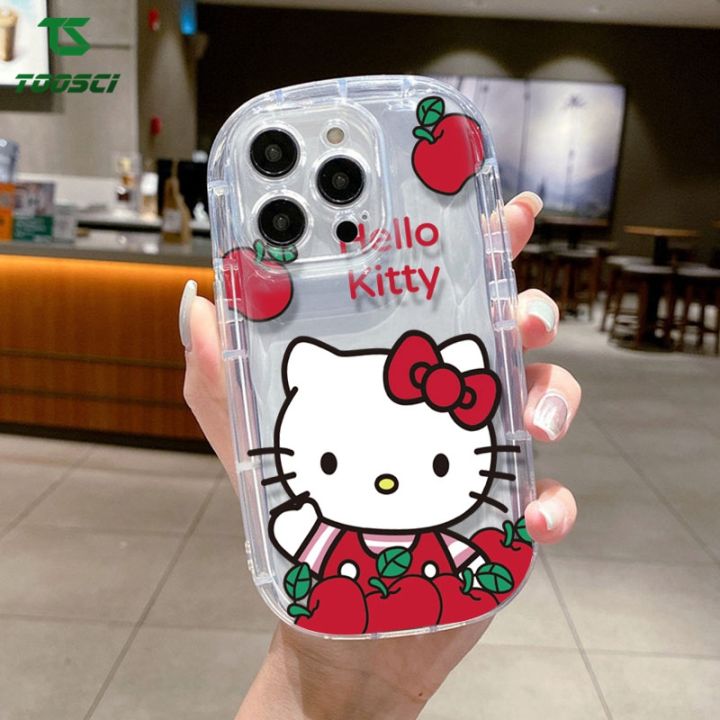 Cute Cartoon Sweet Hello Kitty Soap Phone Case Shockproof Soft TPU