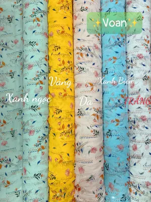 [HCM]VẢI VOAN NHẬT HOA NHÍ - DÒNG VẢI THÔNG DỤNG - 1 MÉT X 1M5
