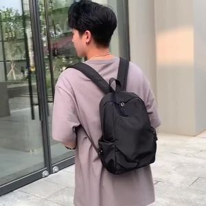 Mens Backpack Fashion Small Black Shoulder School Bag for Man 2026 Canvas Designer Waterproof Sports Travel Male Backpacks