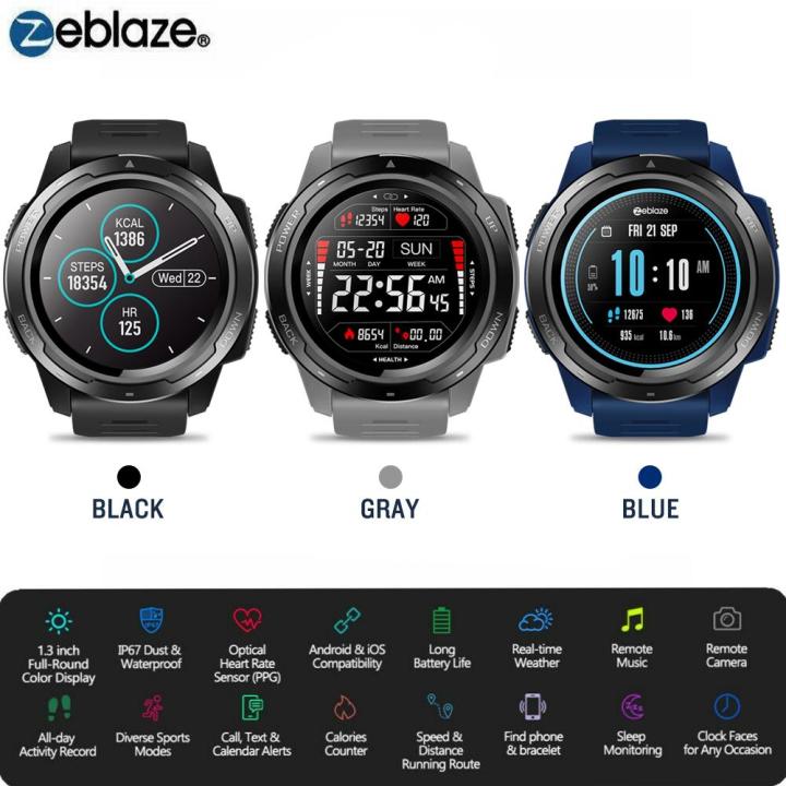 Original Zeblaze VIBE 5 Smart Watch IP67 Waterproof Long Battery