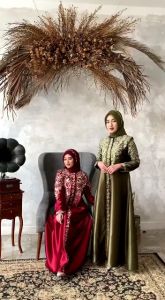 Gamis wanita terbaru 2023 Gamis Bordil trendy Gamis Kristal Premium
