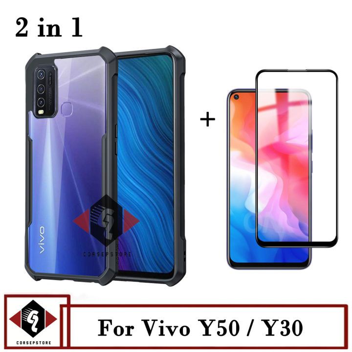 Glass Vivo Y50 Back Pouch Vivo Y50 Luxury Magnetic Case Metal