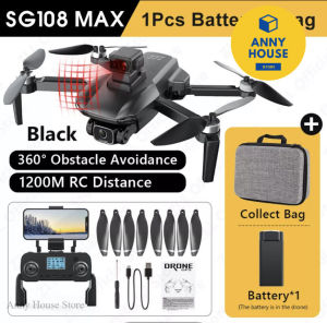 🔥🔥🔥【Thailand Spot】【Fast Delivery】ZLL SG108MAX Drones 4K Professional 5G WIFI GPS Dron มอเตอร์แบบไม่มีแปรง360 ° การหลีกเลี่ยงอุปสรรค RC Quadcopters VS L900 PRO SE Drones