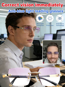 High-Quality Reading Glasses Vision Correction/Anti-Glare Lightweight Eyewear/Advanced Repair For Presbyopia/Easy-To-Carry Design For Everyday Use