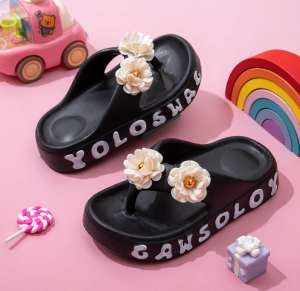 Kids Flower Fashion Slip On Slipper For Everyday use
