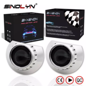 Sinolyn Car Lenses For BMW E46 M3 330i 320i 318i 323i 325Ci Coupe/Wagon/Sedan/Convertible Halogen Headlight Tuning H7 Projector Bi-xenon Lens Accessories DIY