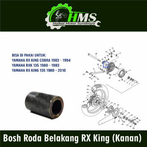 Bosh Roda Belakang RX King (Kanan) - Boshing Bos Luar Tromol Bagian Kanan Yamaha RX K RX King Cobra