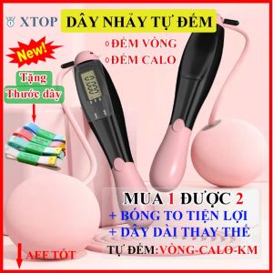 Dây Nhảy Không Dây Thể Lực Đàn Hồi - Có Bóng Điều Chỉnh Luyện Dụng Cụ Tập Gym Hỗ Trợ Tập Thể Dục Giảm Cân màu ngẫu nhiên