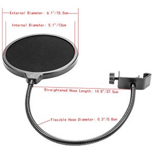 Microphone Desktop Stand Mic Holder for Table Desk Stable and Durable High Quality Meja Pemegang Mikrofon Besi Klip MIc