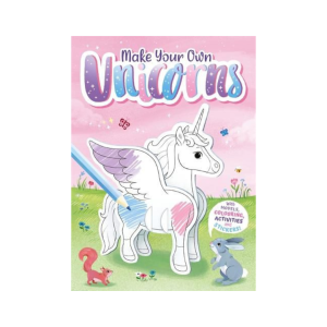 Make Your Own Unicorns Activity Book with Press Out Models Colouring & Fun Stickers For Kids