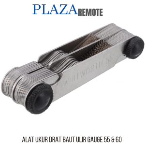 PENGUKUR BULIR BAUT Drat - Mal Ulir / Mal Drat / Thread Screw Pitch Gauge 55 DAN 60 DERAJAT