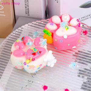 💕 YoYo Shop 💕 Cartoon Cat Paw Squishy Squeeze Toy Soft Mochi Toys Cute Slow Rebound Stress Relief Fidget Toys For Children Adults Gifts