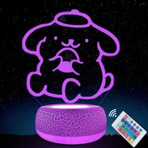 Christmas Gift Halloween Sanrio 3D Usb Night Light Cinnamoroll Kawaii Anime Fashion Girl Bedroom Bedside Desk Atmosphere Desk Lamp Children Toy Gift New