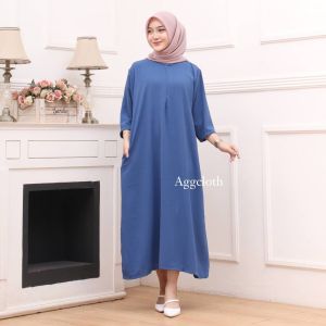 Daster Polos BUSUI JUMBO CRINKLE Tangan 3/4 LD 120 PB 125 MURAH