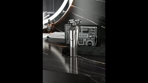 AE Electric Shaver for Men Smart Portable Three-Blade Fast-Charging Razor High-Power Rechargeable Beard Trimmer