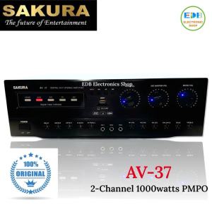 New Sakura AV-37 Amplifier 2-channel 1000watts X 2 (PMPO) Bluetooth/ISB/SD Port Stereo Amplifier