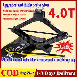 Dargaud 4 Ton Car Scissor Jack Universal Labor Saving Car Jack Truck SUV Jack Car Weight Lifter Repair Tool Jack For Car Heavy Duty Crocodile Hydraulic Jack Tire Wrench Heavy Duty Jack Stand For Car 3 ton Scissor Jack For Car