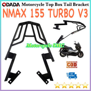 ODADA Motorcycle Top Box Bracket For Yamaha Nmax 155 Turbo V3 Moto Box Grab Bar Bracket Tail Bracket Made in Thailand