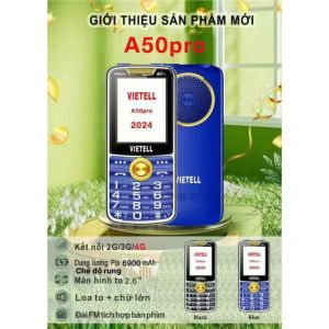 Điện thoại bàn phím Viettel A70Pro BASE 28 Dành cho người già cao tuổi - Màn 2.6 - Pin 7800mah