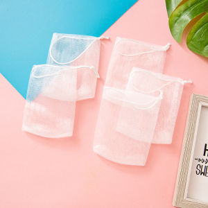 Bọt xà phòng lưới túi - xà phòng lưới túi thuận tiện hai lớp làm bằng tay xà phòng lưới túi sữa rửa mặt xà phòng lưới