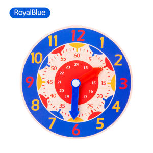 Bevavar Wooden Clock for Kids Learning Time Toys