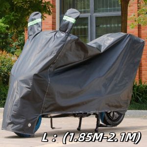 Motorcycle cover bike cover scooter cover waterproof cover sunproof cover scratch resistant dustproof cover windproof cover all-weather protector Thickened Waterproof Motorcycle Cover UV Acid Rain Scratch Resistant Outdoor Protector with Reflective Strip