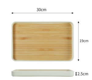 Minimalist Scandinavian Nordic Tray Japanese Diffuser Candle Party Tea Fruit Wooden Tray Desk Organizer