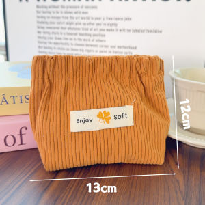 กระเป๋าเก็บของเปลี่ยนกระสุนนุ่มนิ่มแบบพกพาลิปสติกซองสีแดงแบบผ้ากระเป๋าเครื่องสำอางกระเป๋าถือพวงกุญแจกระเป๋าเล็ก