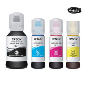EPSON 001 Ink Bottle - Black/Cyan/Magenta/Yellow Use for Epson L4150/L4160/L6150/L6160/L6170/L6190 ink tank printers(NO BOX)